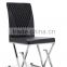 Z613 china made home furniture Black leather Metal Material dining chair