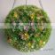factory price decorative garden ornaments artificial topiary boxwood buxus ball with led light