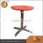 ABS Plastic Dining Folding Table With Aluminum Base