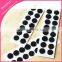 Self Adhesive hook and loop fasteners black or white coins dots discs