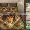 100% cotton China fabric lovely dog reactive printed 3d bed sheet