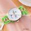 Women New Classic Geneva Ethnic Braided Analog cat face Chain Quartz Watch