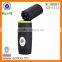 Portable 3 LEDs Spinning Rechargeable Flashlight,Mini Torch Light