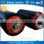 Rubber ring conveyor impact idler roller / rubber coated conveyor rollers / idler roller set
