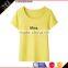 fashion short sleeve o-neck collar full-size fancy printing bamboo fiber women T-shirt