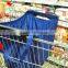 Large capacity Foldable cart Trolley Supermarket Green Eco-friendly Shopping Bag