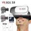 New 2nd generation 3d vr box 2.0 glasses VR virtual reality for 3d movies and games