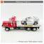 Mini plastic friction toy tow truck for kids