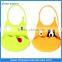 Anti slip easy to clean silicone baby bib with private lable