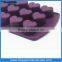 purple silicone custom heart ice mold