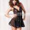 Hot product sequins appliques babydoll lingerie
