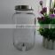 4L juice glass jar with tap and glass beverage dispenser with tap , glass demijohn with tap