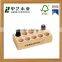 Gift packing luxury cute grids natural handmade customized wooden essential oil box