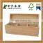 Eco-friendly natural handmade unfinished customized grids wooden tea gift storage box wholesale