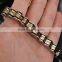 Wholesale stainless steel gold bracelet for men