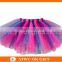 Professional classical ballet tutu dress with rainbow colors for baby girls