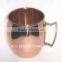 pure solid copper mugs for moscow mule, solid copper bar mug