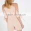 Pink Middle Sleeve Tie Frenum Wholesale Price Short Jumpsuit