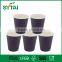 Wholesale Disposable Eco-friendly Round Embossing Paper Coffee Cups Green Blue Pink color