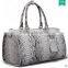 Vintage Design Custom Python Leather Duffle Bags Men Gym Bag for Travelling