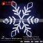 South American style LED wall snowflake light deluxe forked snowflake abs or acrylic motifs christmas light snowflake