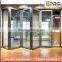 price china door frame exterior aluminum tempered glass bifold folding door
