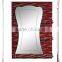 HZ professional manufacture provide source of smart frameless double layer bathroom mirror with glass shelf