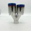 Colorful Stainless Steel Dual head Exhaust Tip with net
