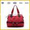 Big capacity Soft cotton canvas tote duffel travel handbag for ladies