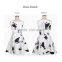 White and Black Floral Printed Sleeveless Bodycon Dress