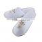 Disposable EVA sole hotel indoor slippers with embroidery hotel logo