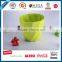 Round plastic melamine cup shape flower pots with custom design decal,plastic garden pots