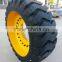 advanced new design 17.5-25 solid tires for front loader tractor with rims assembly