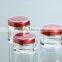 high quality china wholesaler face cream packing clear acrylic jars for cosmetics