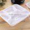 Wow unbelieveable 1000ml write disposable food containers 4 compartment with clear lid