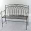 Outdoor Antique Wrought Iron Garden Bench