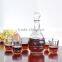 Crystal clear whisky decanter glass bottles