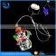 Christmas glow in dark cheap plastic decorative light pendant necklace for kids