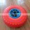 Tubeless Hand trolley PU foam wheel 260x85 3.00-4