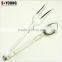 39055 Hot Sale Stainless Steel Kitchen Tongs BBQ Grill Food salad Tongs With Forks