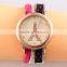 2017 round big dial Eiffel tower watches with diamonds women decoration watch