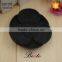 Wholesale custom black genuine leather rose flower for women shoes
