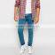 new style boys jeans skinny with all drape style plain jeans