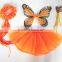 Halloween 4pcs Bithday fairy girls fancy princess dress up costume set