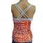 Custom Made Yoga Tops O Neck Printed Comfortable Ladies Yoga Top