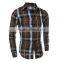 2016  sale classic plaid pattern formal dress men shirt long sleeves for men