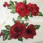 custom women clothing applique embroidery 3d flowers patches