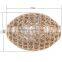 cz Micro Pave Brass Oval Beads