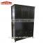 Portable bedroom cabinets 3-track sliding door wooden wardrobe closet sale