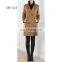 Fashion Slim fit ladies' coat 100% cashmere fabric